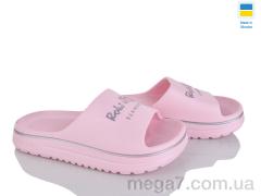 Шлепки, Rai shoes оптом 540-014 рожевий