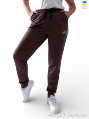 Спортивные брюки, Sport style оптом 10231PU шоколад