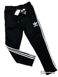 Спортивные штаны мужские на флисе (черный) оптом Турция 49327186 08-19