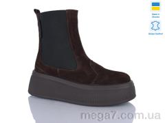 Ботинки, Sali оптом 91 коричневий з. зима