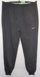 Спортивные штаны мужские БАТАЛ на флисе (gray) оптом 03567481 N22-38