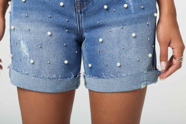 Шорты джинсовые женские оптом -- 31968270 7005-14