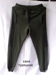 Спортивные штаны мужские (хаки) оптом 82540619 01-1