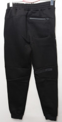 Спортивні штани чоловічі на флісі (black) оптом