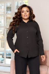Рубашки женские (black) оптом BELUZA 79083142 283-17