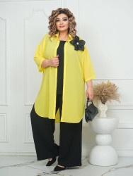 Костюмы женские БАТАЛ (3-ка) оптом 92681307 2608-1