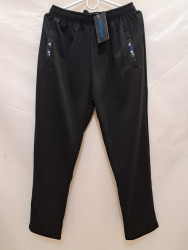 Спортивные штаны мужские БАТАЛ (черный) оптом 70123986 6675-28