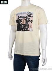 Футболка, BIG оптом 3707-100-4 beige