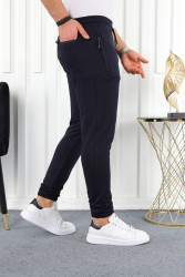 Спортивні штани чоловічі (темно-синій) оптом 2BRO  