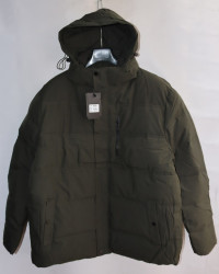 Куртки зимние мужские KDQ БАТАЛ (khaki) оптом 79180462 F106-1-3