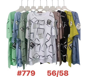 Футболки женские БАТАЛ оптом 73509624 779-35