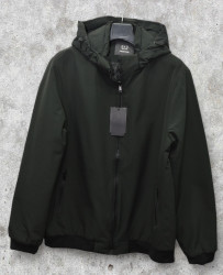 Куртки демисезонные мужские KADENGQI БАТАЛ (хаки) оптом 20471583 EM23039D-56
