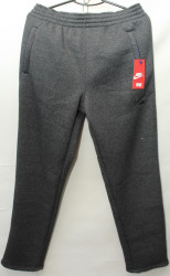 Спортивные штаны мужские на флисе (серый) оптом 81924503 03-10