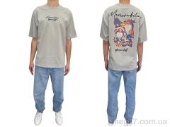 Футболка, I8denim оптом 90560 gri