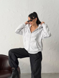 Спортивные кофты женские на флисе оптом 94760231 0002-92