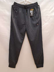 Спортивные штаны мужские БАТАЛ (gray) оптом 18467395 7060-21