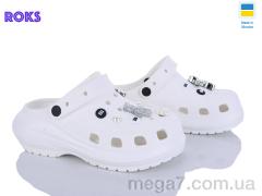 Кроксы, Roks оптом 1410-2-6 білий