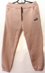 Спортивные штаны женские БАТАЛ на флисе оптом 60572189 01-5