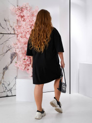 Сукні жіночі БАТАЛ (чорний) оптом Окси