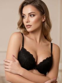 Бюстгальтер Acousma A6430BCH (  чёрный, C  6 шт. )