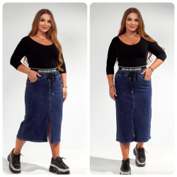 Юбки джинсовые ПОЛУБАТАЛ женские оптом 58937260 864