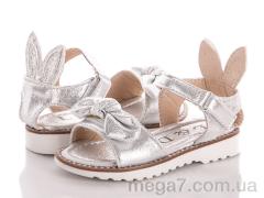 Босоножки, Clibee-Apawwa оптом Світ взуття	 89116B silvery
