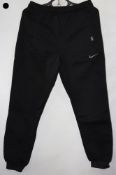 Спортивные штаны мужские на флисе (black) оптом 41073956 05-30