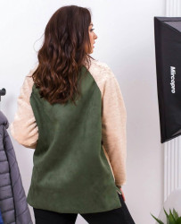 Кофти жіночі ПОЛУБАТАЛ на флісі оптом Vinogradova