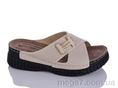 Шлепки, Sali-2 оптом 208-55 бежевий