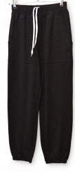 Спортивные штаны женские БАТАЛ (черный) оптом Турция 24759086 02-55