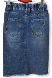 Спідниці джинсові жіночі БАТАЛ оптом DRAGON 