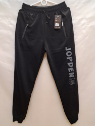 Спортивные штаны мужские на флисе (black) оптом 45287960 6078-10