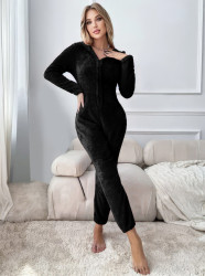 Ночные пижамы женские (черный) оптом 40521876 471-31