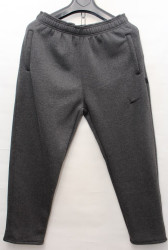 Спортивные штаны мужские БАТАЛ на флисе (серый) оптом 18324607 02-8