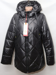 Куртки зимние женские ПОЛУБАТАЛ (black) оптом 50316984 С961-25