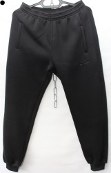 Спортивные штаны мужские на флисе (черный) оптом 78492615 05-15