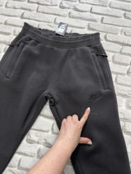 Спортивні штани чоловічі на флісі (чорний) оптом