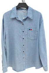 Рубашки джинсовые женские оптом 63819072 351-321