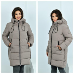 Куртки зимние женские БАТАЛ оптом 75013482 7002-1