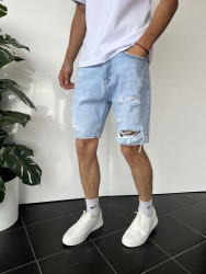 Шорти джинсові чоловічі I8DENIM оптом THREE BLACK 
