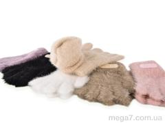Варежки, CAP оптом 5004 (норка) mix