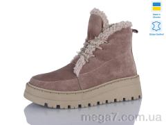 Ботинки, Sali оптом 2215 капучино-беж.з беж-п.зима