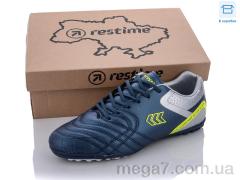 Футбольная обувь, Restime оптом Restime DMB22505-1 navy-silver-lime