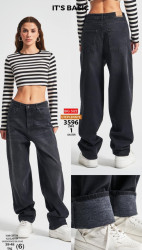 Джинсы женские на байке ITS BASIC ПОЛУБАТАЛ оптом 41273685 3596-105