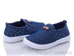 Слипоны, A.A.A.Shoes оптом C383 d.blue
