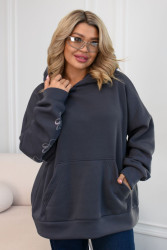 Худі жіночі на флісі ПОЛУБАТАЛ оптом 