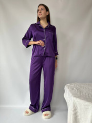Ночные пижамы женские (фиолетовый) оптом 24305617 2490-19