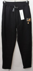 Спортивные штаны женские CLOVER ПОЛУБАТАЛ на меху (black) оптом 95681432 TB628-39