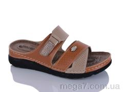 Шлепки, Sali-2 оптом 203-52 корич-беж к.