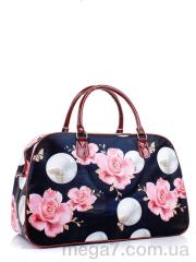 Сумка, Superbag оптом 0395-1 black-rose